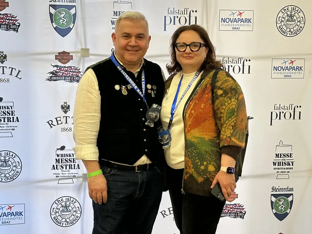 Vasil and Sophie at Whisky Messe Austria in Graz